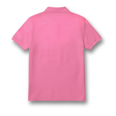 Kids Pink Performance Polo – Digital Stripe Print Custom Activewear Tee