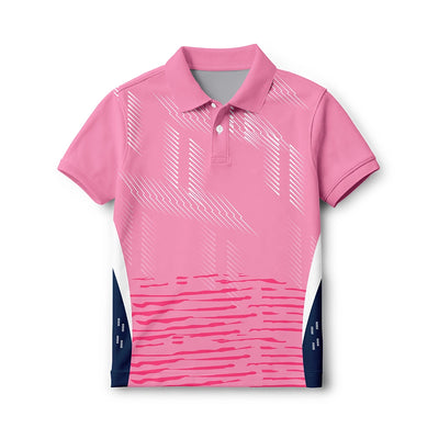 Kids Pink Performance Polo