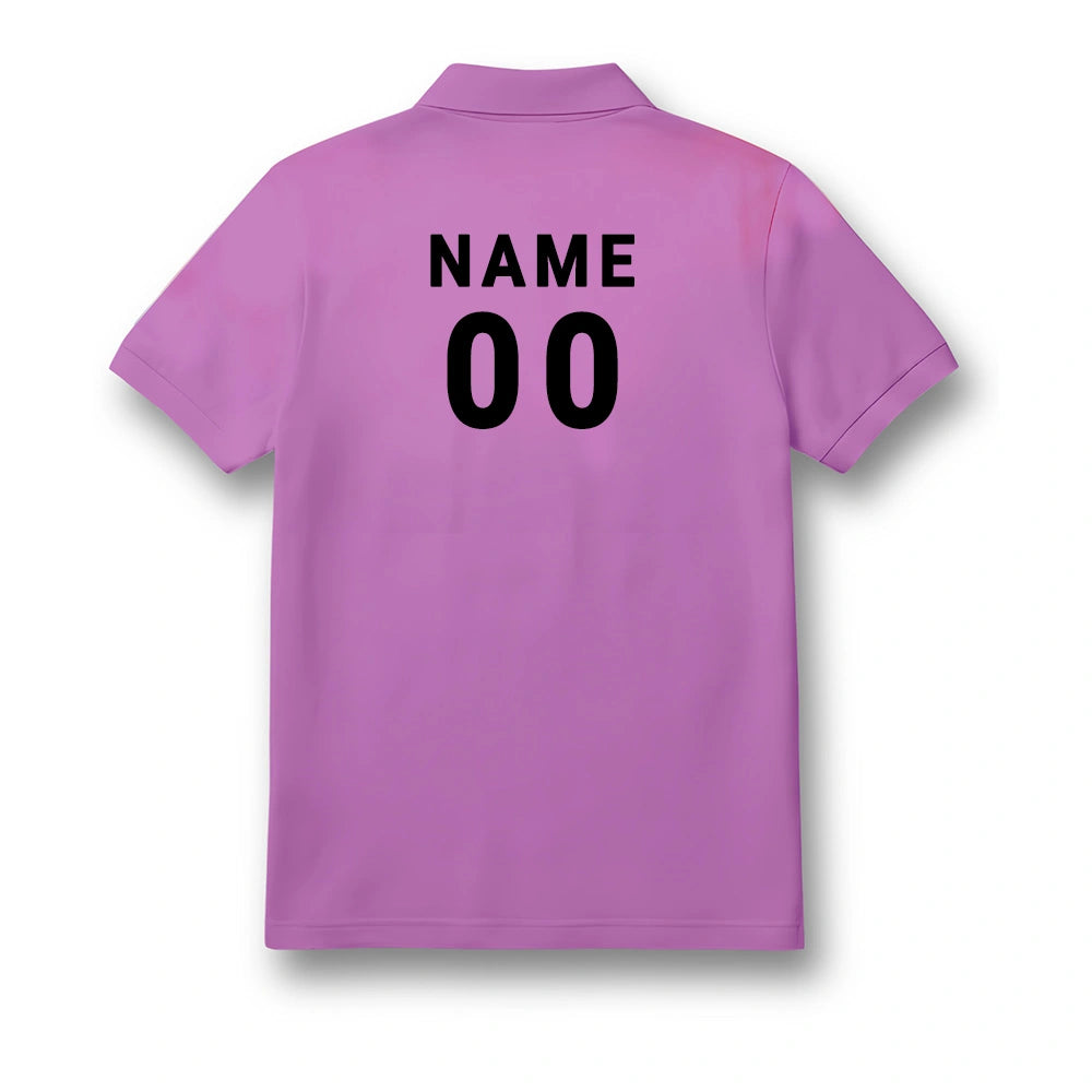 Personalized Kids Graphic Polo Shirt – Vibrant Print Custom Name Jersey