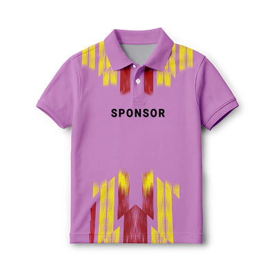 Personalized Kids Graphic Polo Shirt – Vibrant Print Custom Name Jersey
