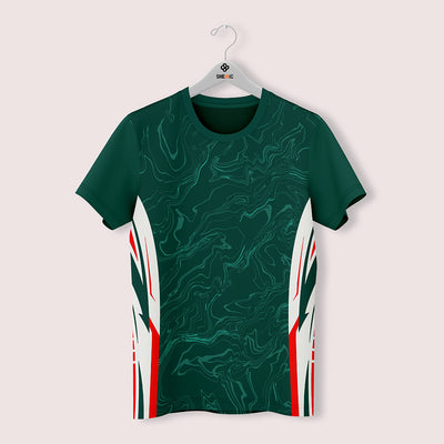 Custom Kids Green Sports Jersey