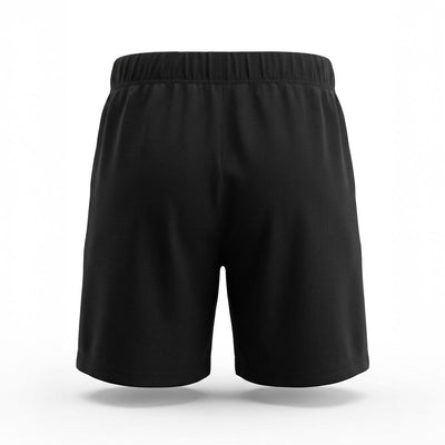 Black kids sports shorts back view