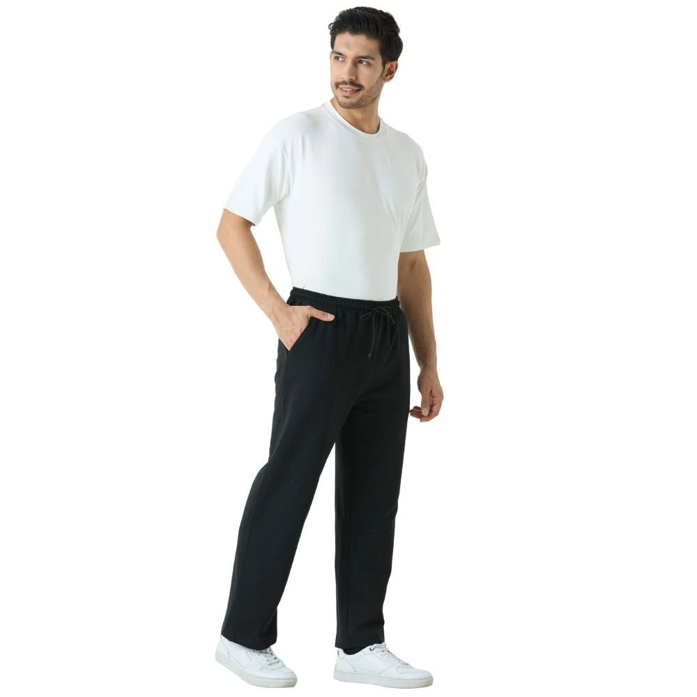 track pants, track pants men, men joggers, joggers for men, men sweatpants, sports pants men, casual pants men, men loungewear pants, cotton blend track pants, french terry joggers, straight fit joggers, mid rise track pants men, men bottom wear, men fashion trousers, casual jogger pants