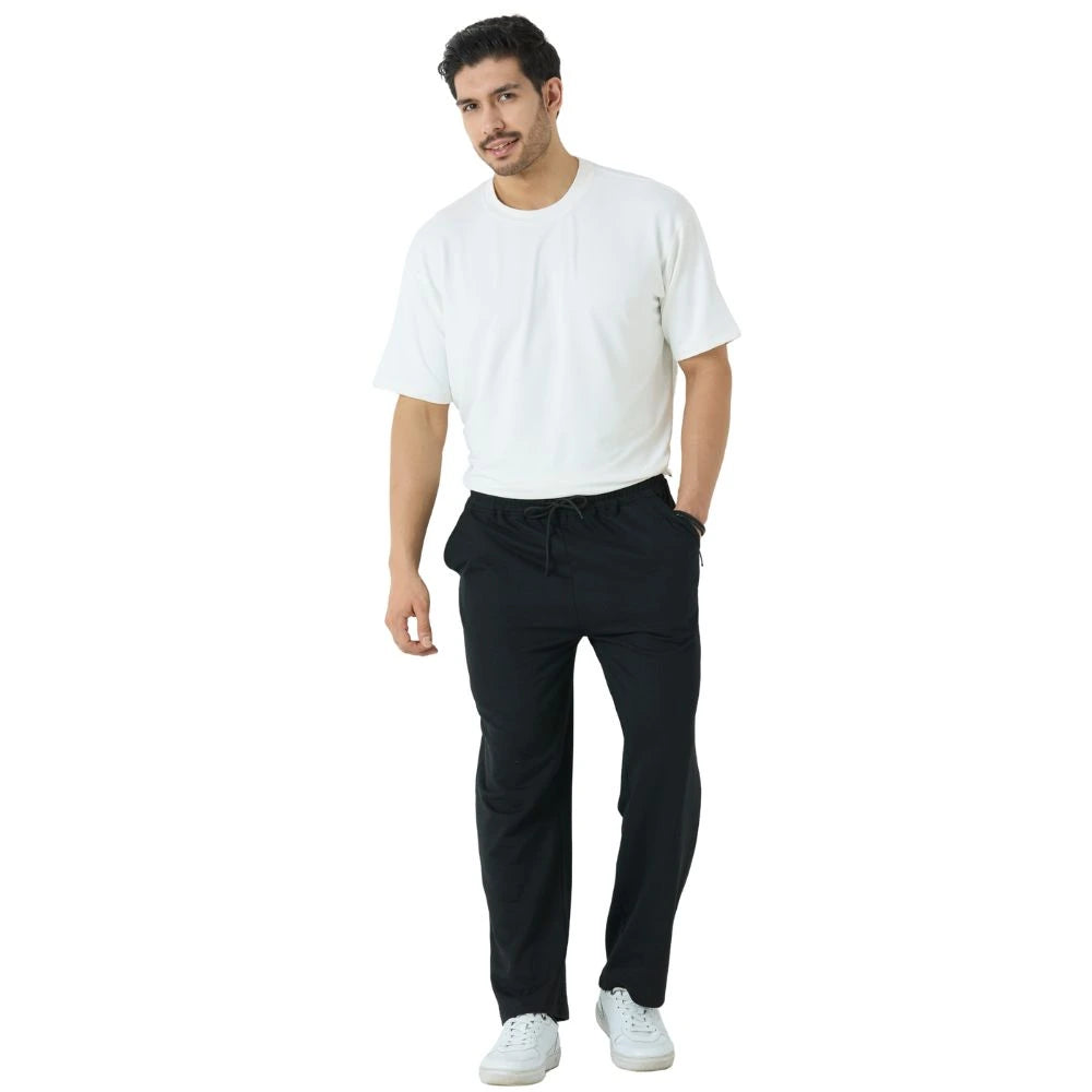 track pants, track pants men, men joggers, joggers for men, men sweatpants, sports pants men, casual pants men, men loungewear pants, cotton blend track pants, french terry joggers, straight fit joggers, mid rise track pants men, men bottom wear, men fashion trousers, casual jogger pants