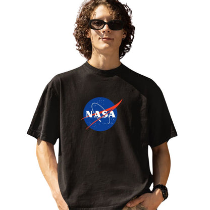 Cotton NASA oversized T-shirt, Premium NASA T-shirt, Soft oversized NASA T-shirt, Lightweight NASA T-shirt, Breathable NASA T-shirt, Unisex NASA T-shirt, NASA graphic tee for men, NASA fan T-shirt