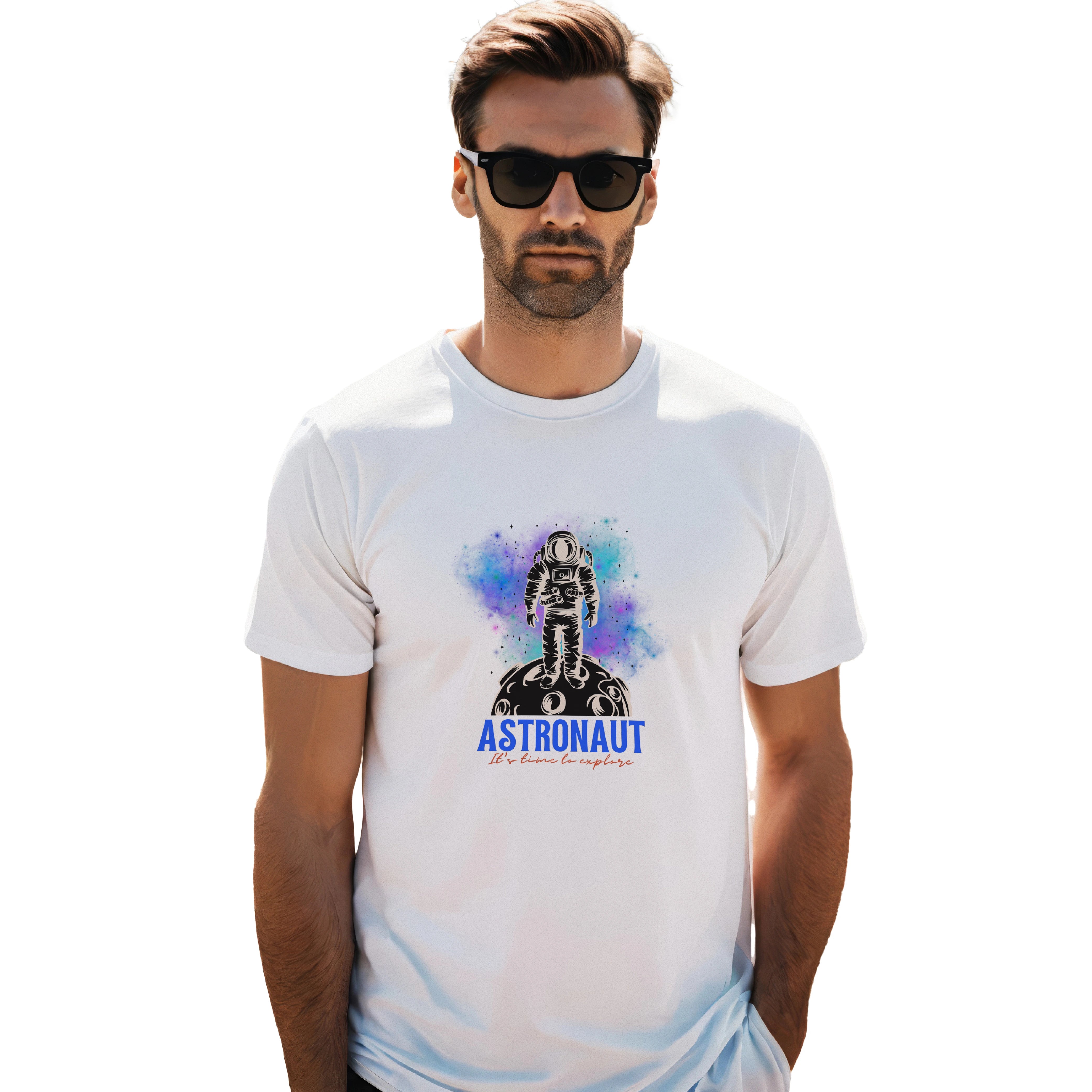 Astronaut T-Shirt  
Space Graphic Tee  
Galaxy Print T-Shirt  
Astronomy Gift for Men  
Cosmic Design Tee  
Men's Science T-Shirt  
Explore the Universe Shirt  
Astronaut on Moon T-Shirt  
Outer Space Theme Tee  
Space Lover Gift Shirt  
