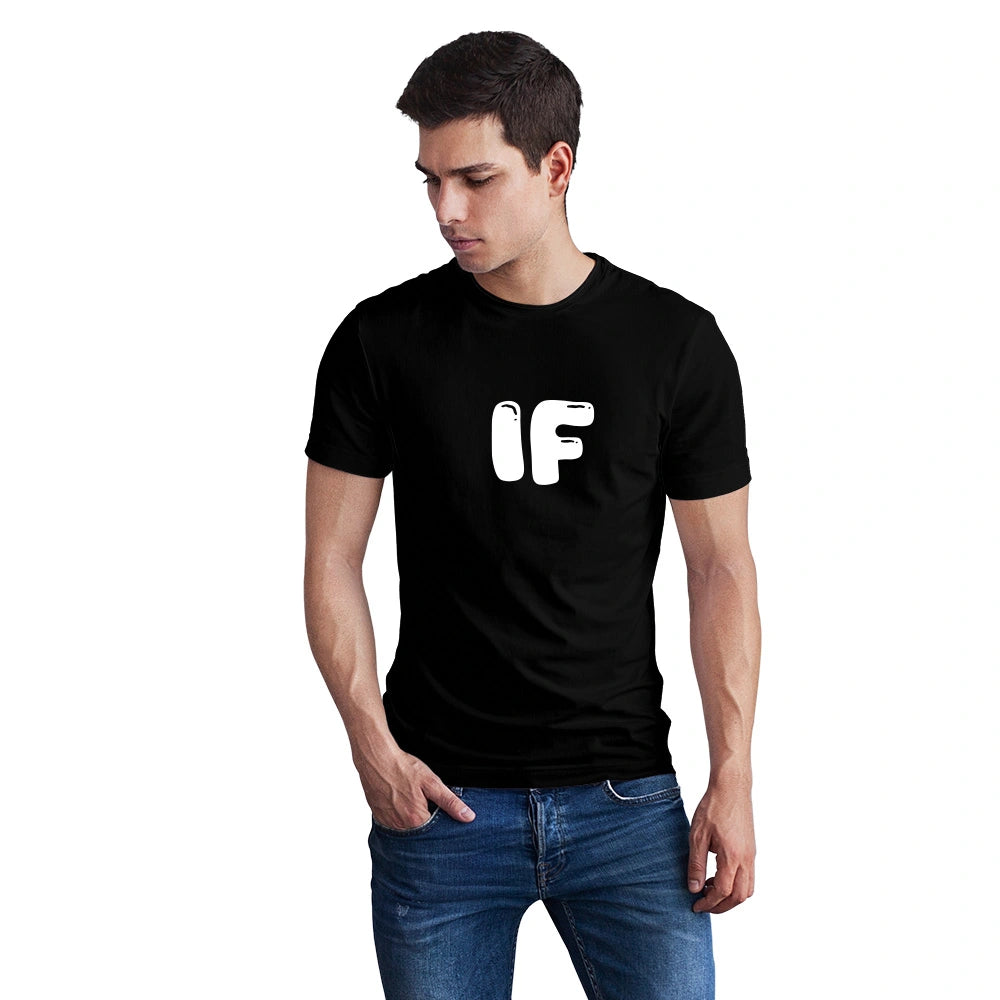 regular fit cotton t shirt men, black quote t shirt, cotton graphic tee men, typography print t shirt, casual cotton t shirt, daily wear t shirt men, round neck cotton tee, printed quote t shirt men, soft cotton casual wear, minimalist graphic t shirt, men street style t shirt, breathable cotton tee, classic black t shirt men, everyday fashion t shirt, premium cotton tee men