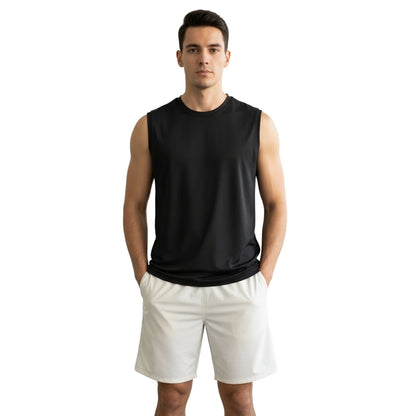 men running tank top, running singlet men, sleeveless gym vest, quick dry tank top men, black gym tank top, men sports singlet, training tank men, gym sando for men, dry fit sleeveless vest, men activewear tank, wrestling singlet men, powerlifting tank top, breathable tank top men, solid black tanktop, men fitness vest, gym sleeveless t shirt, running vest men, men training singlet, ultra light tank top men, sports sleeveless vest
