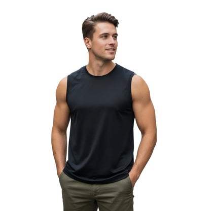 men running tank top, running singlet men, sleeveless gym vest, quick dry tank top men, black gym tank top, men sports singlet, training tank men, gym sando for men, dry fit sleeveless vest, men activewear tank, wrestling singlet men, powerlifting tank top, breathable tank top men, solid black tanktop, men fitness vest, gym sleeveless t shirt, running vest men, men training singlet, ultra light tank top men, sports sleeveless vest