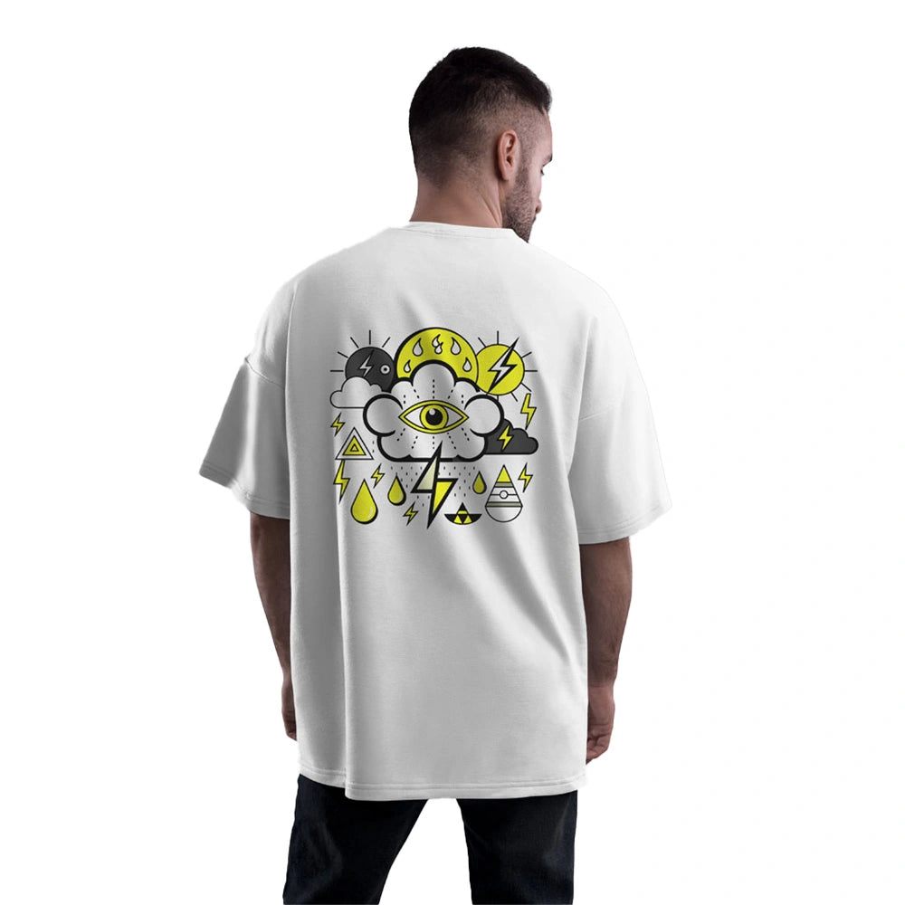 Illuminati t-shirt, oversized t-shirt, drop shoulder t-shirt, graphic tee, streetwear tee, cotton oversized tee, funky t-shirt, XXXL t-shirt, all-seeing eye tee, secret society t-shirt, unisex graphic t-shirt