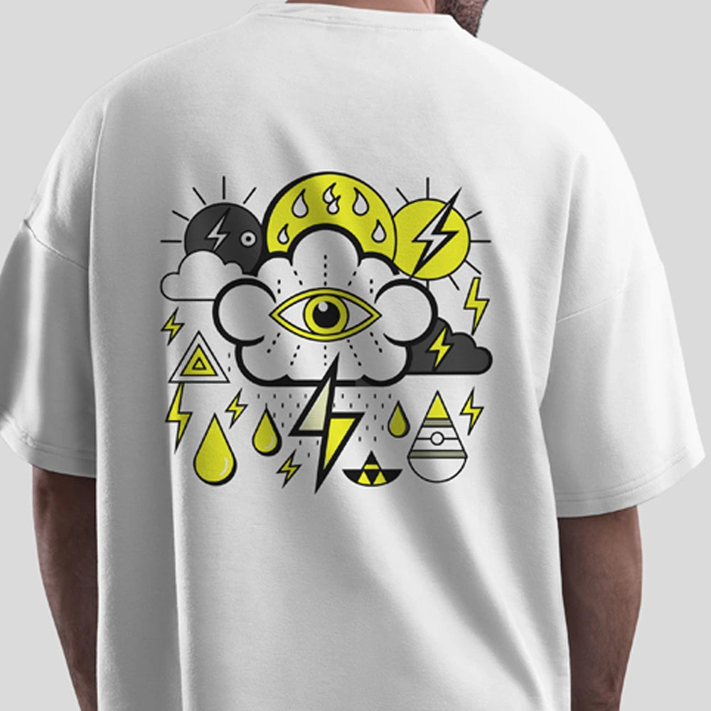 Illuminati t-shirt, oversized t-shirt, drop shoulder t-shirt, graphic tee, streetwear tee, cotton oversized tee, funky t-shirt, XXXL t-shirt, all-seeing eye tee, secret society t-shirt, unisex graphic t-shirt