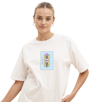 Over size Graphic Tee for Women