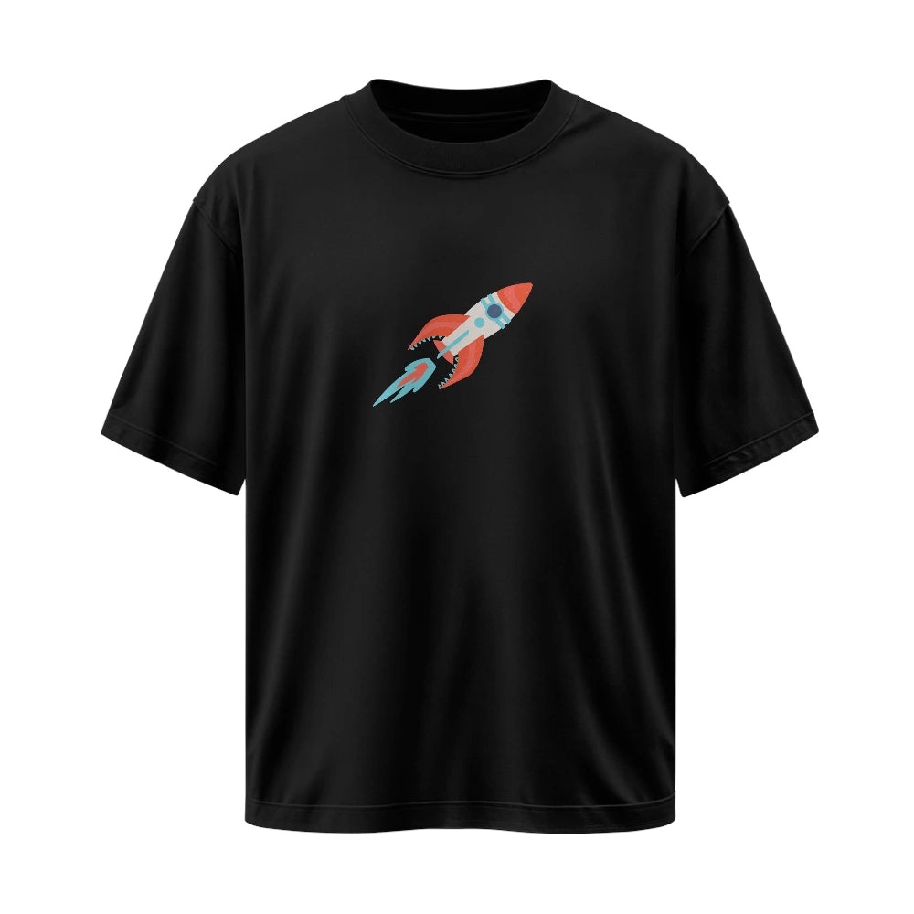 Unisex Astronaut Oversized T-Shirt – Space Graphic Drop Shoulder Tee