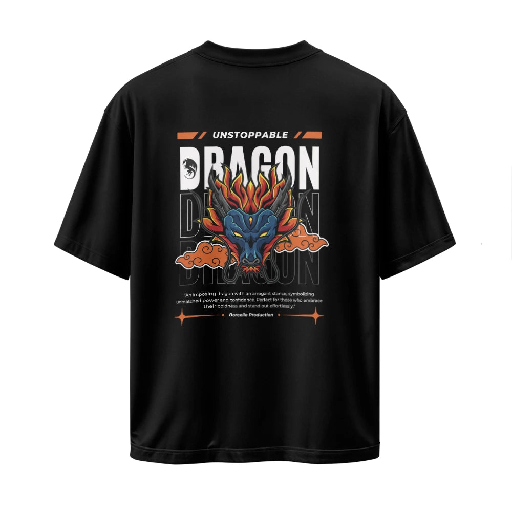 Oversized T-Shirt, Drop Shoulder T-Shirt, Down Shoulder Tee, Dragon Graphic T-Shirt, Bold Print Tee, Cotton Oversized Tee, Unisex Streetwear, Graphic T-Shirt for Men, Graphic T-Shirt for Women, XXXL T-Shirt