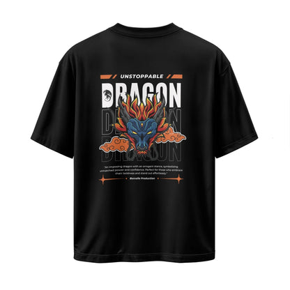 Oversized T-Shirt, Drop Shoulder T-Shirt, Down Shoulder Tee, Dragon Graphic T-Shirt, Bold Print Tee, Cotton Oversized Tee, Unisex Streetwear, Graphic T-Shirt for Men, Graphic T-Shirt for Women, XXXL T-Shirt