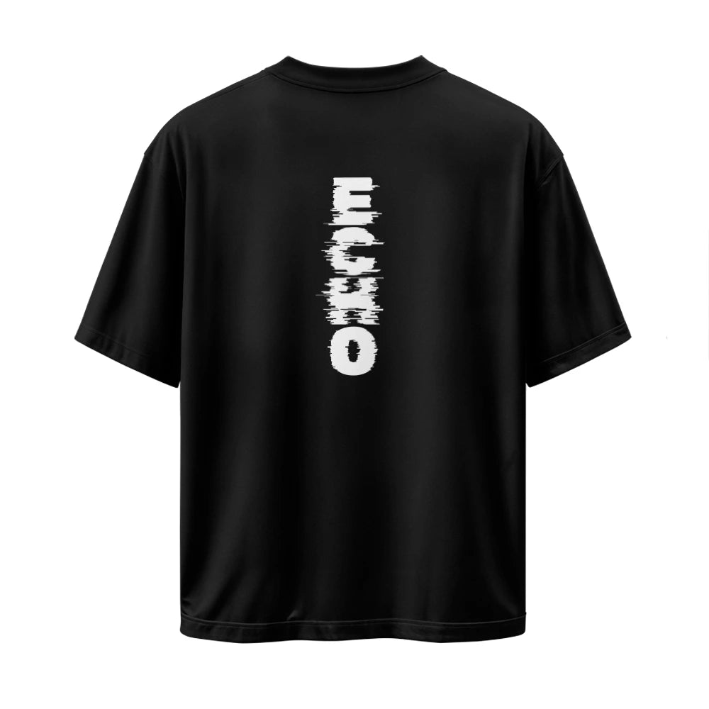 Oversized T-Shirt, Drop Shoulder T-Shirt, Down Shoulder Tee, Echo Graphic T-Shirt, Cotton Oversized Tee, Unisex Streetwear T-Shirt, Graphic Tee for Men, Graphic Tee for Women, XXXL T-Shirt, Oversized Cotton Tee India

