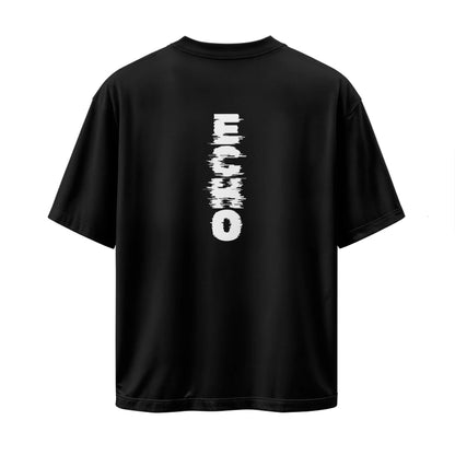 Oversized T-Shirt, Drop Shoulder T-Shirt, Down Shoulder Tee, Echo Graphic T-Shirt, Cotton Oversized Tee, Unisex Streetwear T-Shirt, Graphic Tee for Men, Graphic Tee for Women, XXXL T-Shirt, Oversized Cotton Tee India

