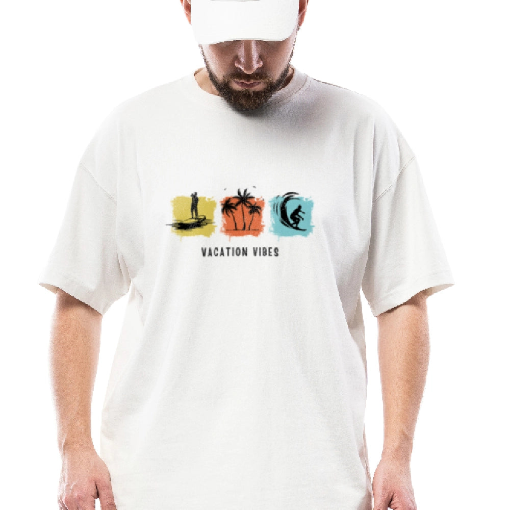 vacation vibes t shirt, oversized beach t shirt, summer graphic t shirt, cotton oversized t shirt, unisex printed t-shirt, beachwear t shirt, holiday vibes shirt, drop shoulder t shirt, travel quote tee, men's summer graphic tee, oversized tee for women, tropical graphic t shirt, vacation outfit t shirt, summer fashion t shirt, lightweight cotton t shirt
