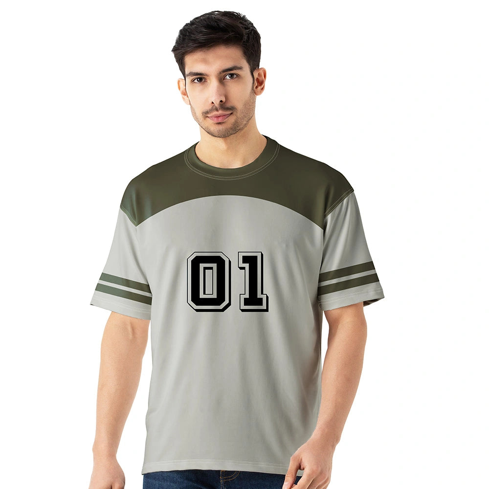 Printed Oversized Jersey –  Sportswear T Shirt S–2XL
