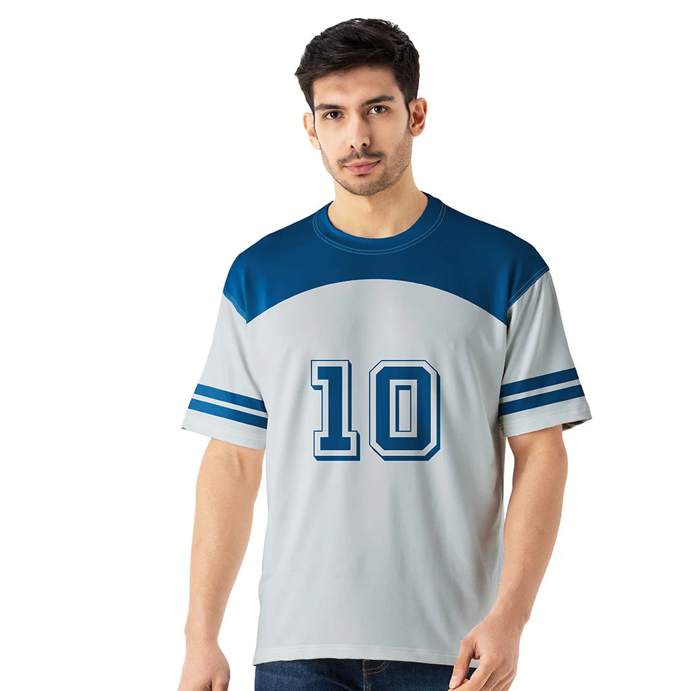oversized blue jersey, unisex sports t-shirt, printed oversized jersey, oversized sports jersey, oversized gym wear, custom oversized jersey, oversized football jersey, oversized basketball jersey, printed oversized sports jersey, oversized graphic jersey, plus-size oversized jersey, oversized t-shirt for men and women