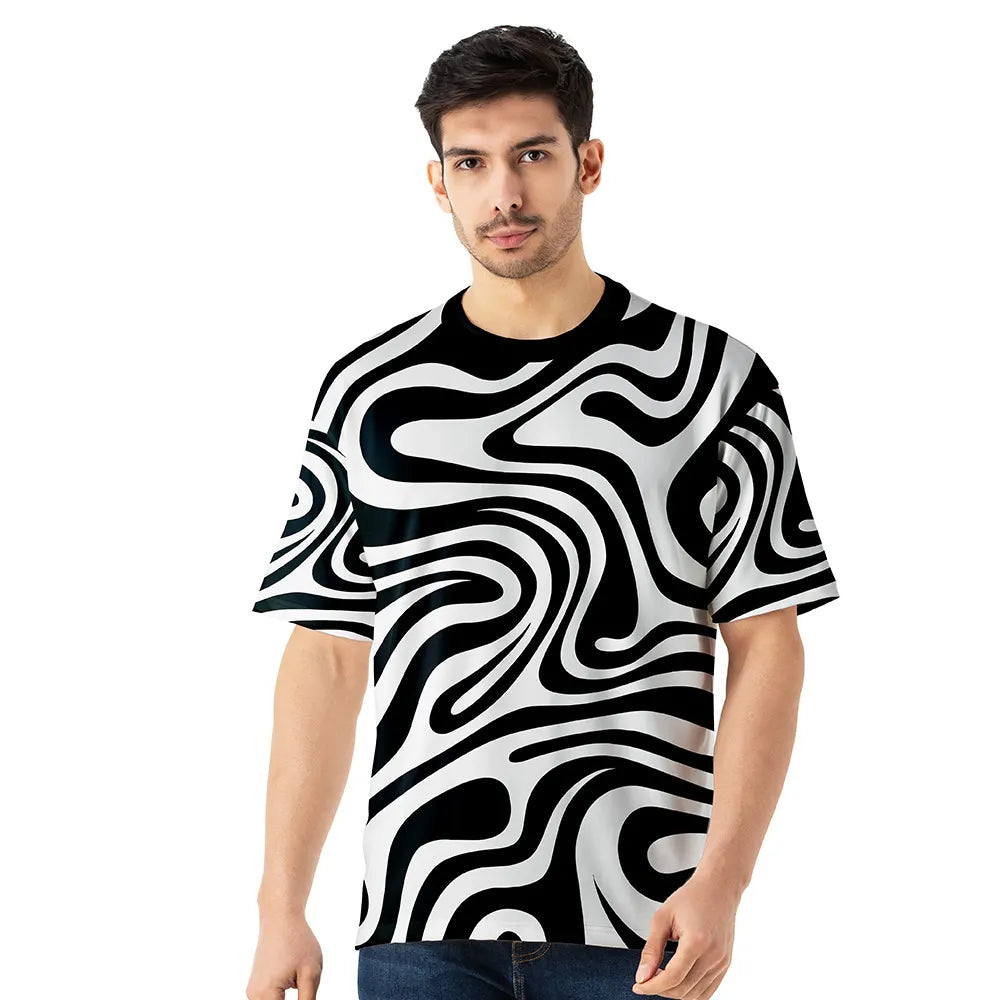 mens oversized jersey, abstract print t shirt, multicolor graphic tee men, all over print jersey, streetwear t shirt for men, breathable jersey top, trendy oversized graphic tshirt, festival wear tshirt men, colourful print mens fashion tee, urban street style jersey