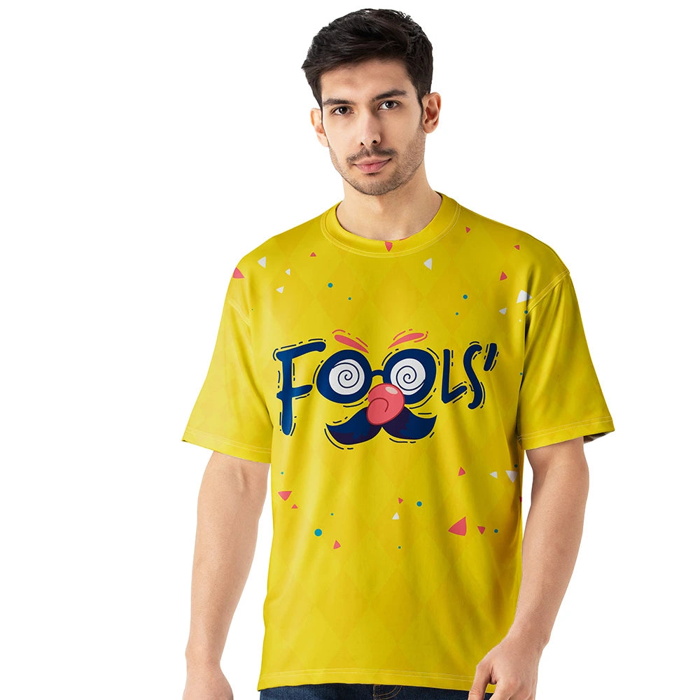 oversized jersey, oversized jersey men, yellow oversized jersey, fools graphic jersey, funky oversized t shirt, baggy fit jersey, oversized streetwear, men’s oversized jersey t shirt, oversized fashion jersey, trendy oversized jersey