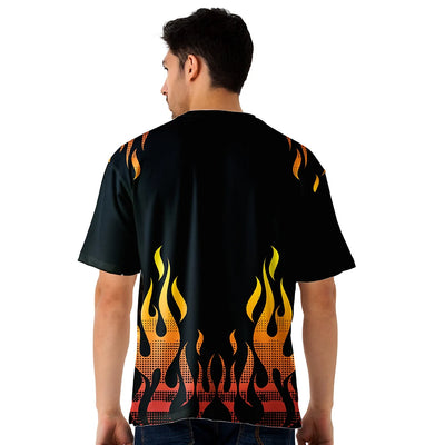 oversized jersey, flame print oversized jersey, fire design oversized t shirt, black oversized jersey men, streetwear oversized jersey, trendy oversized jersey, baggy flame print tee, oversized jersey street style, graphic oversized jersey men, cool oversized jersey t shirt
