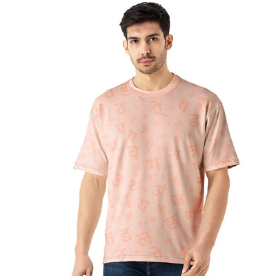 Oversized Hindi Typography Jersey for Men