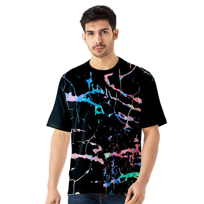 oversized crackle print jersey, baggy shoulder tee men, drop shoulder graphic top, relaxed streetwear t shirt, artistic print jersey men, loose fit fashion tee, soft touch casual jersey, urban style oversized apparel, premium baggy t shirt men, multicolor pattern tee, trendy oversized outfit men, street casual jersey wear, breathable graphic shirt, modern abstract print top, comfy drop shoulder tshirt, men’s bold style jersey, aesthetic oversized top, daily wear loose jersey, fashion forward t shirt men, co