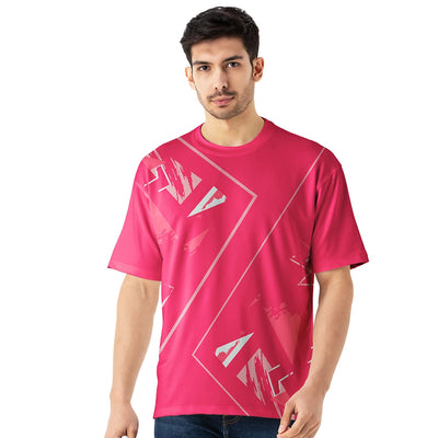Abstract Graphic Oversized Jersey for Men