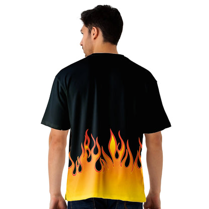 oversized jersey, black fire oversized jersey, flame oversized t shirt men, fire oversized jersey streetwear, oversized flame print t shirt, baggy fire oversized jersey men, cool black flame oversized tee, trendy oversized flame jersey, streetwear oversized fire t shirt, flame graphic oversized jersey