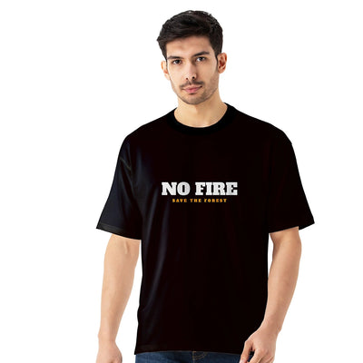 Premium No Fire Oversized Jersey T-Shirt for Men