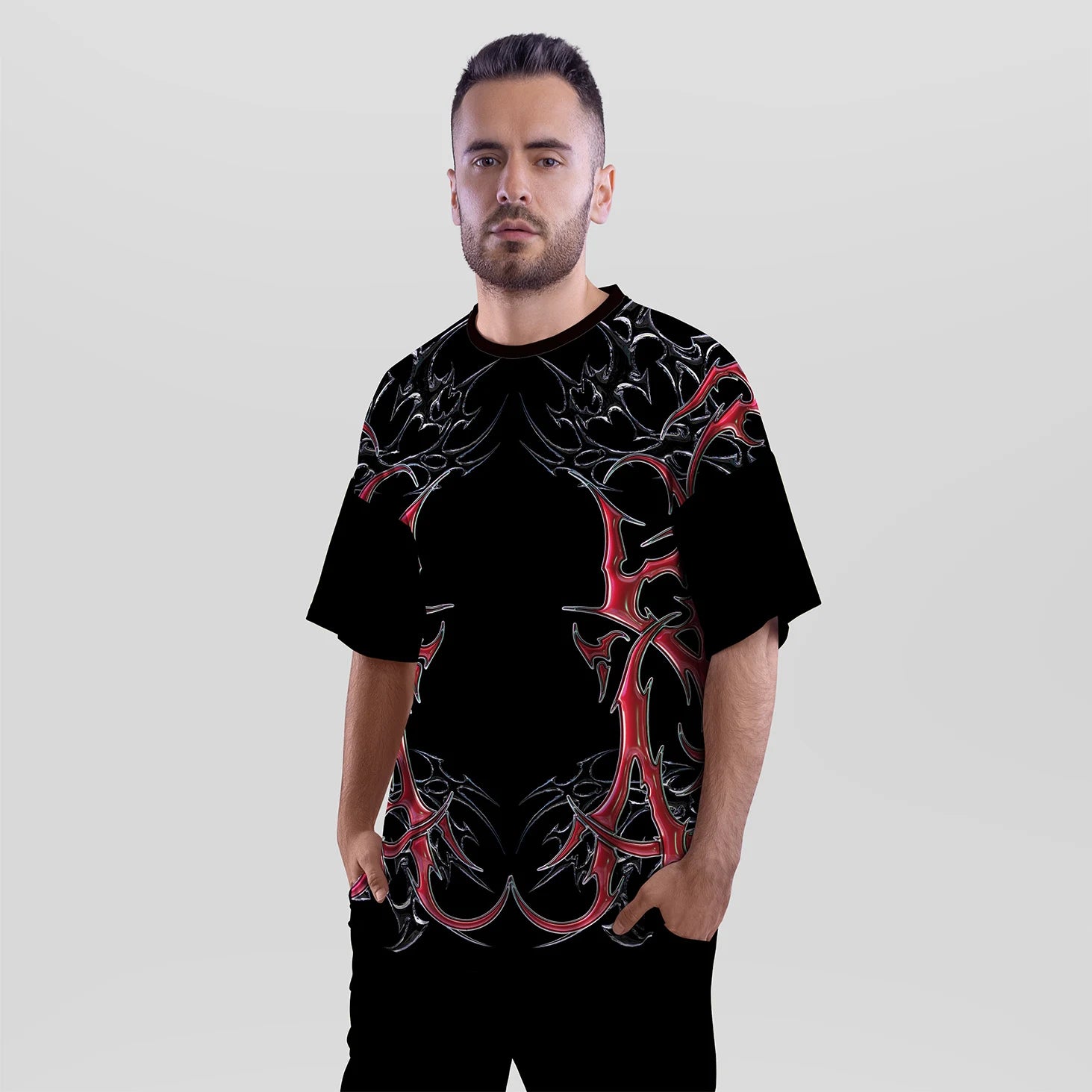 Printed Oversized Jersey | Baggy Oversized Jersey Tee For Men