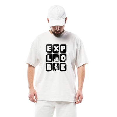 White Oversized t shirt for Men