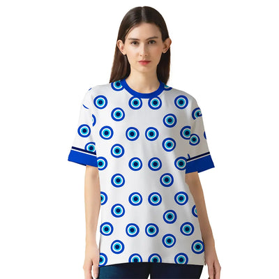 Oversized Evil Eye T-Shirt for Women