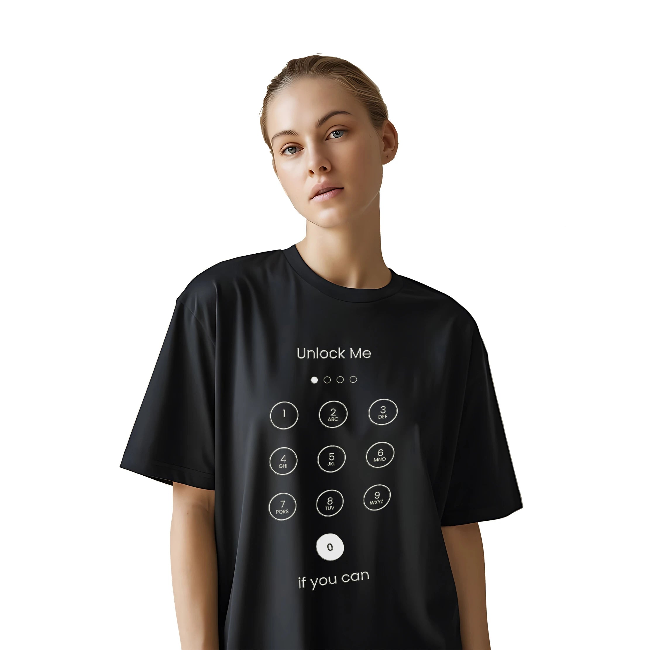 Black Oversized T-Shirt Women – Loose Fit Stylish Cotton Tee