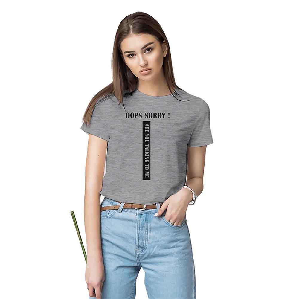 Oops sorry t-shirt,Women's slim fit t-shirt,Playful statement t-shirt,
Bold graphic tee for women,playful t-shirt, premium cotton t-shirt, casual fashion tee, statement t-shirt.