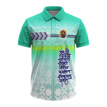 Ganpati t shirts, Bappa t-shirts, Ganpati tee shirts, Ganpati polo jersey, Bappa tshirts, Ganesh t shirt for men, Ganpati festival wear, spiritual t shirt design, Ganesha printed polo, Hindu devotional t shirts