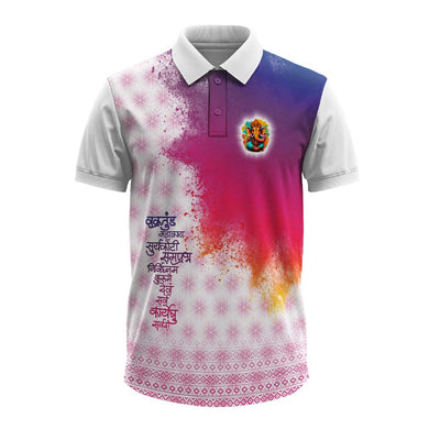 Ganpati Polo Jersey Back Design, Ganesh Chaturthi Sportswear, Ganpati Bappa Polo T-Shirt, Ganpati Festival Jersey, Ganpati Sportswear, Ganpati Collection
