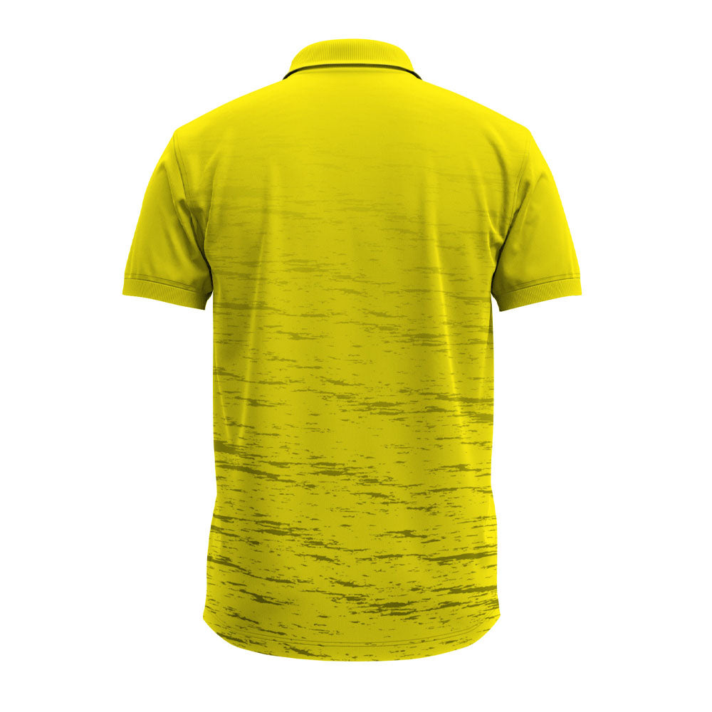 Bright Yellow Ganesha Shloka Polo Jersey | Personalised Custom Shirt