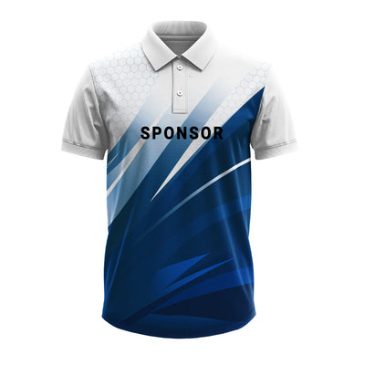 cricket jersey for men, cricket polo collar jersey, sublimation cricket uniform, custom cricket jersey name logo, men sports team jersey, blue cricket jersey design, professional cricket apparel, cricket training wear, cricket match jersey, sports t shirt for cricket, cricket uniform for teams, cricket jersey design online, premium sports jersey men, cricket team clothing, customized cricket sportswear