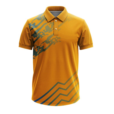 Personalised Polo Jersey For Cricket Team with Custom Logo & Back Print