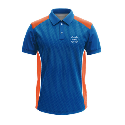 Premium Custom Sports Polo Jersey with Side Mesh Panels & Logo