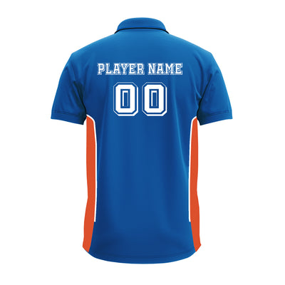 Premium Custom Sports Polo Jersey with Side Mesh Panels & Logo