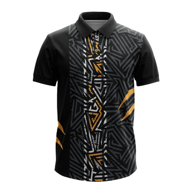 Custom Geometric Performance Polo Jersey for Men