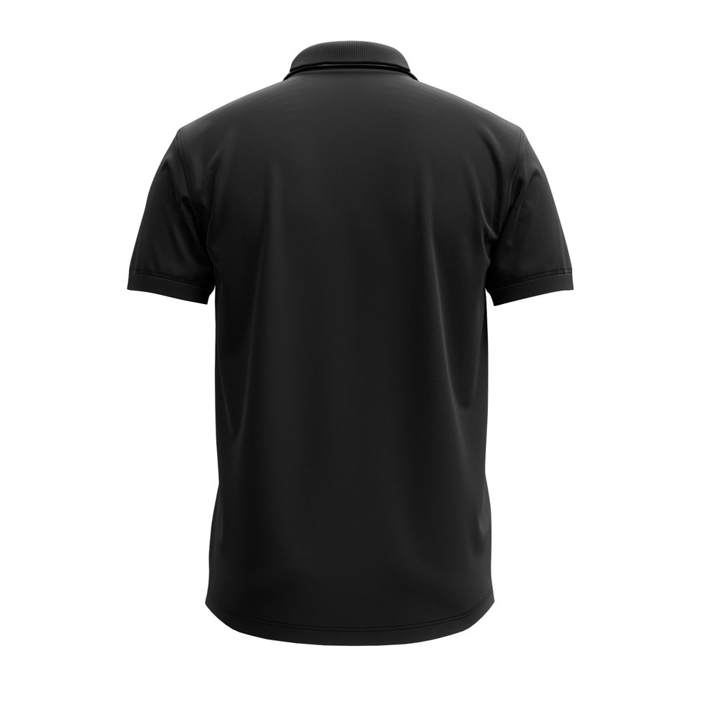 Custom Black Graphic Polo Jersey for Men – Premium Slim Fit Designer Polo Shirt