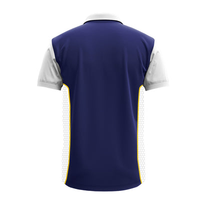 Men's Premium Polo Jersey with Custom Logo & Side Panels