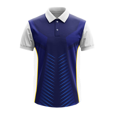 Men's Premium Polo Jersey with Custom Logo & Side Panels