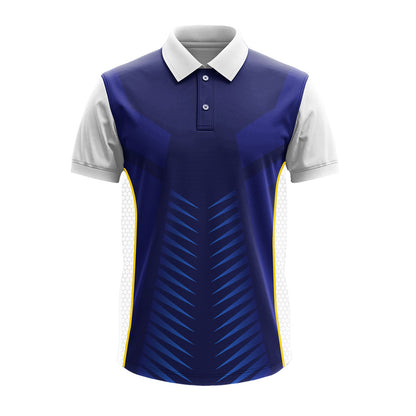 Men's Premium Polo Jersey with Custom Logo & Side Panels