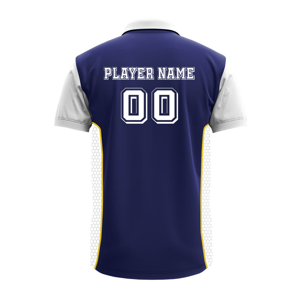 Men's Premium Polo Jersey with Custom Logo & Side Panels